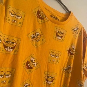 Nickelodeon Spongebob Cropped Shirt Sleeved Tee